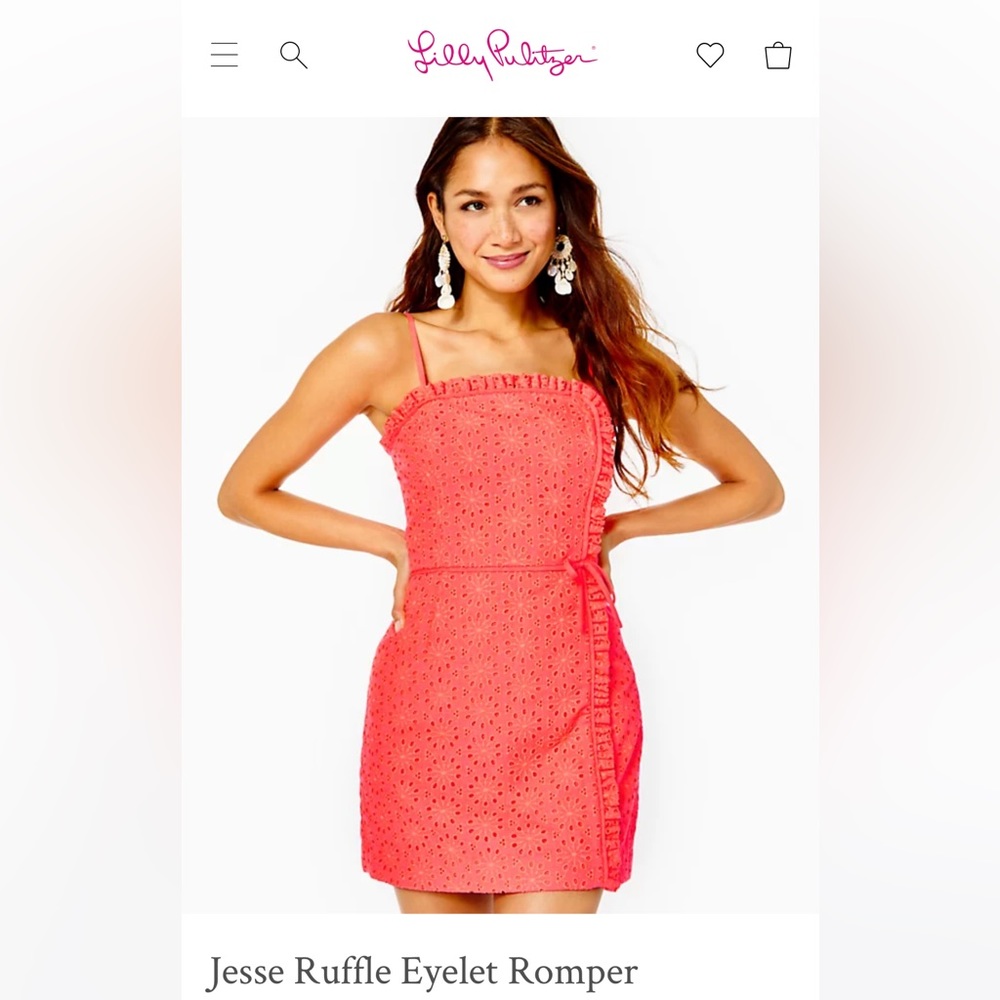 NWT LILLY PULITZER JESSE RUFFLE ROMPER